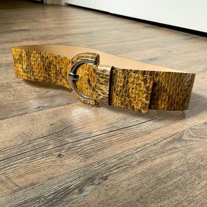 Banana Republic Leather Snakeskin Belt